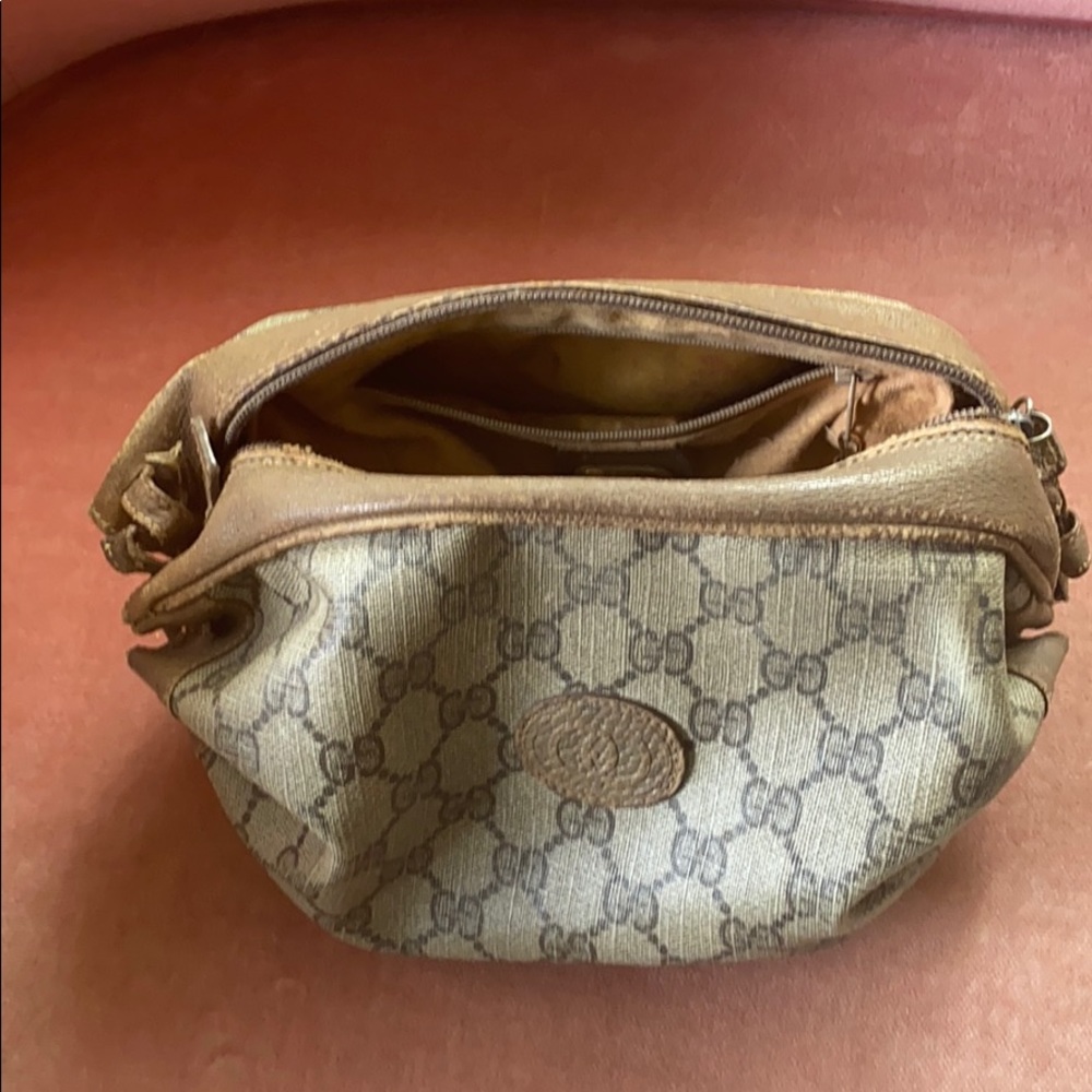 Authentic Gucci Monogram Makeup Bag - image 2
